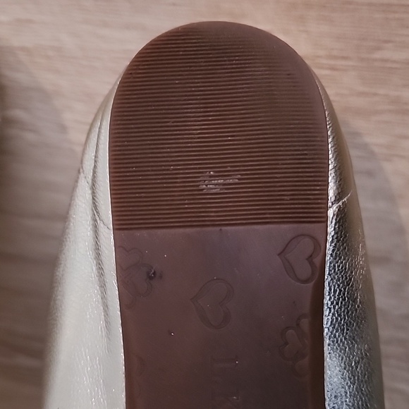 L.K. Bennett London Ballet Flats Ballerinas EU 39 Gold Metallic - Picture 10 of 11